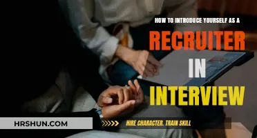 Mastering the Art of Self-Introduction as a Recruiter in Interviews