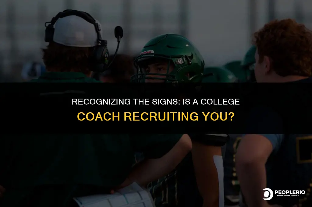 how to know if a college coach is recruiting you