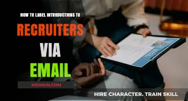 Crafting Effective Email Introductions to Recruiters: A Guide