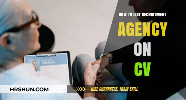 Boost Your Job Search: How to Effectively List Recruitment Agencies on Your CV