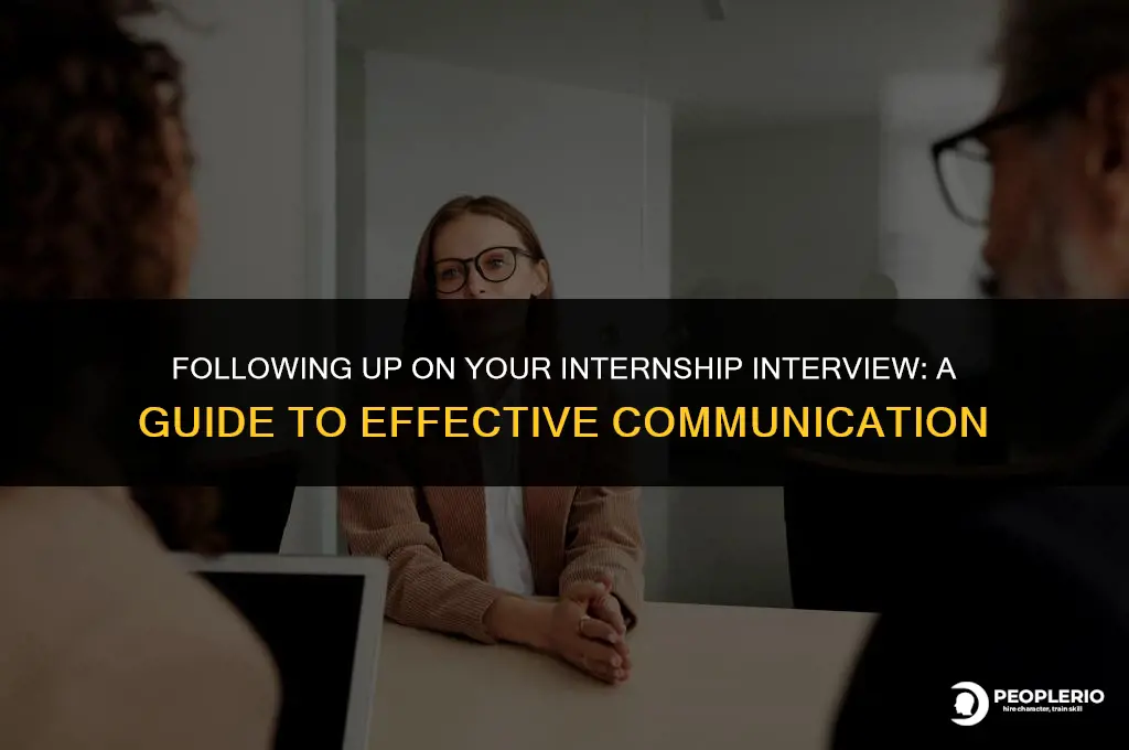 how to mail recruiter asking status of internship interviwew