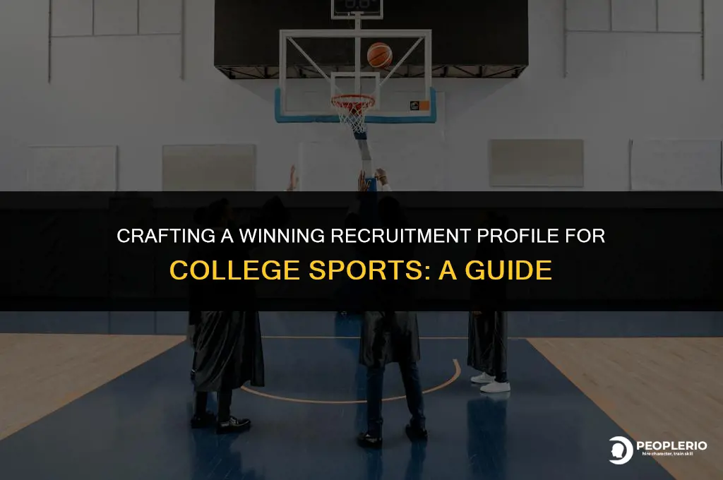 how to make a recruitment profile for college sports