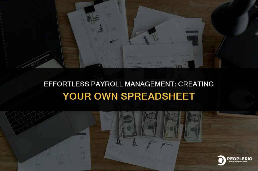 how to make a spreadsheet to calculate payroll