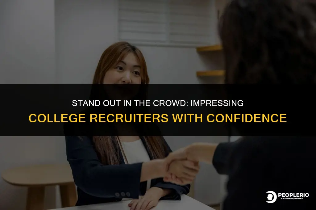 how to make an impression on college recruiters