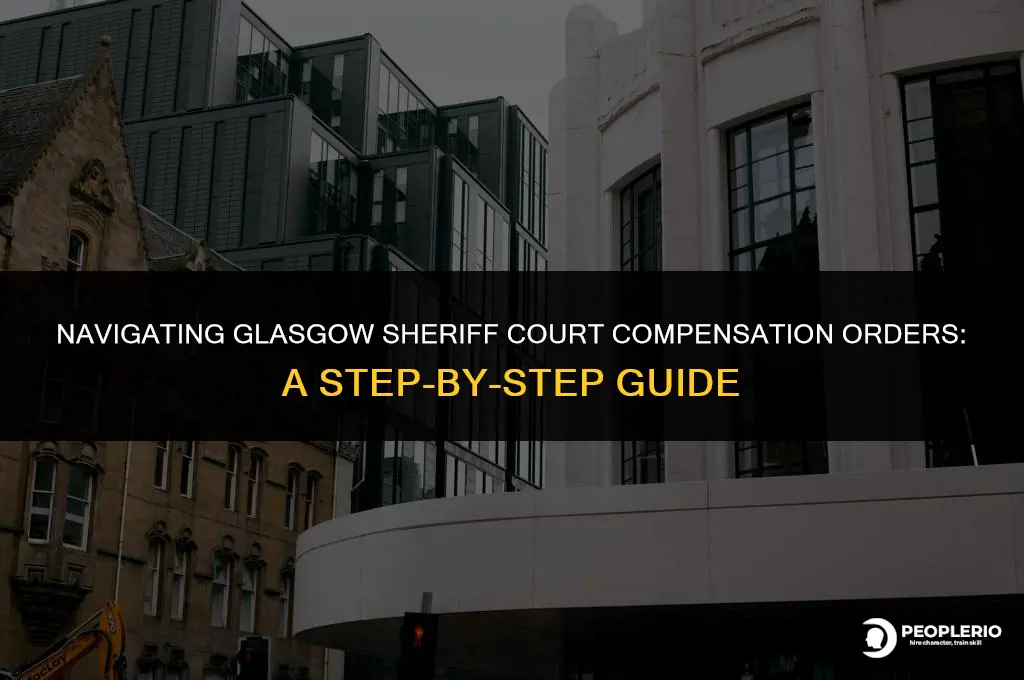 how to pay glasgow sheriff court compensation order