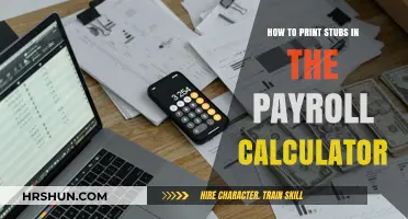 Effortlessly Print Payroll Stubs: A Step-by-Step Calculator Guide