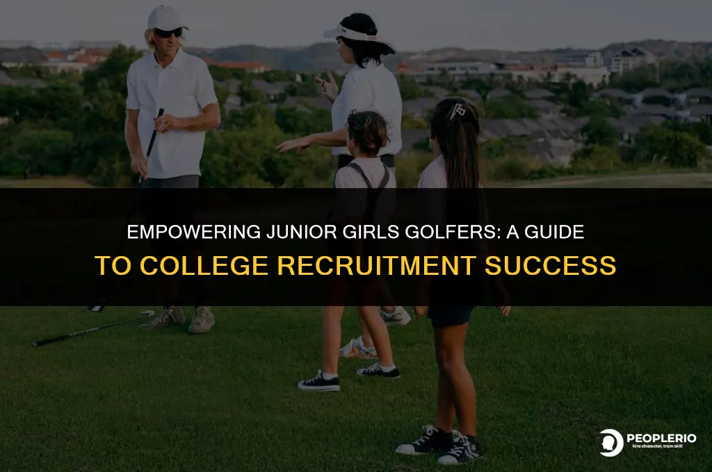 how to promote junior gilrs golfer as college recruit
