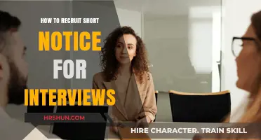Strategies for Recruiting Candidates on Short Notice for Interviews