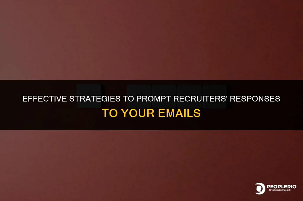 how to remind recruiter to respond to email