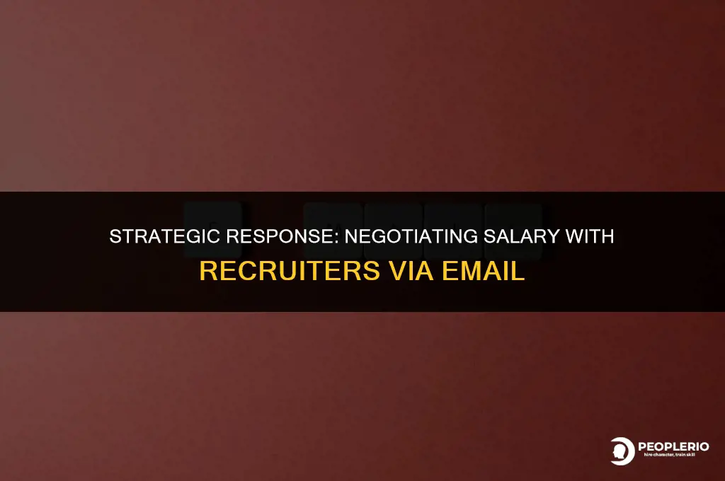 how to reply a recruiter salary requirement email
