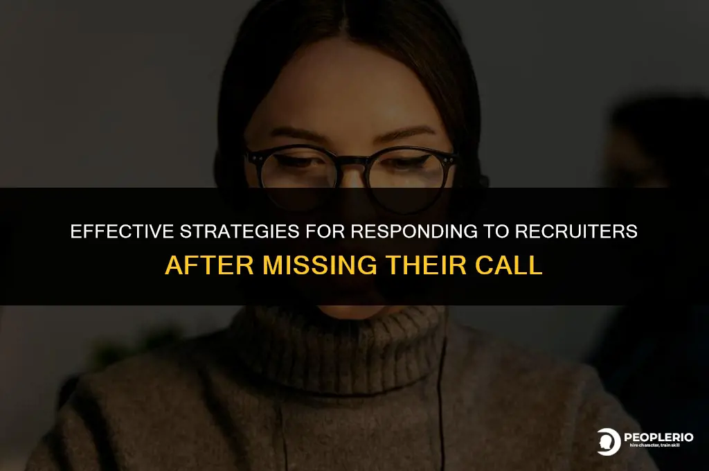 how to reply email to recruiter when missed call