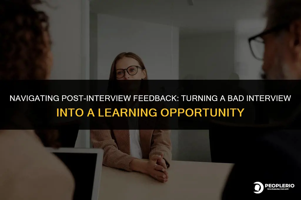 how to reply recruiter asks how the interview went badly