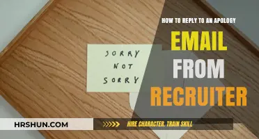 Gracefully Accepting Apologies: A Guide to Recruiter Email Responses