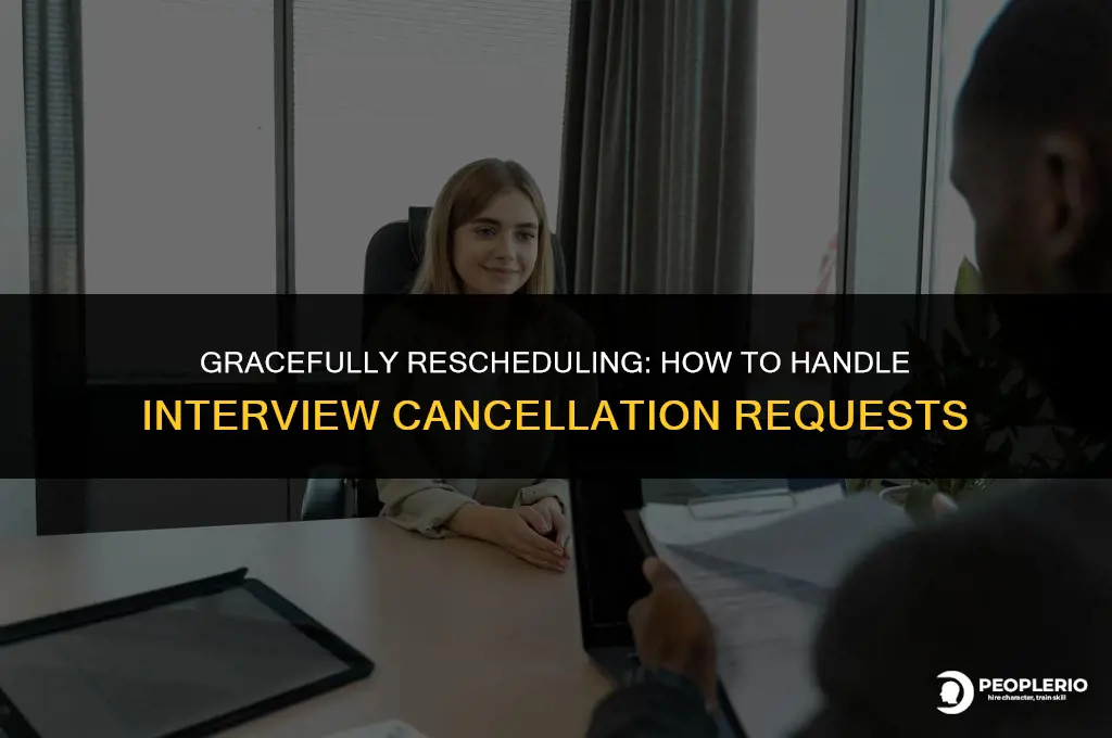 how to reply to recruiter asking to cancel the interview