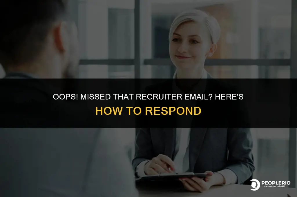 how to reply when you miss a recruiter email
