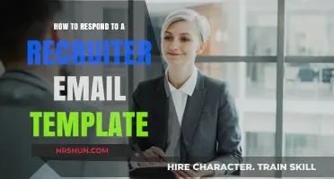 Crafting the Perfect Response: A Recruiter Email Template Guide