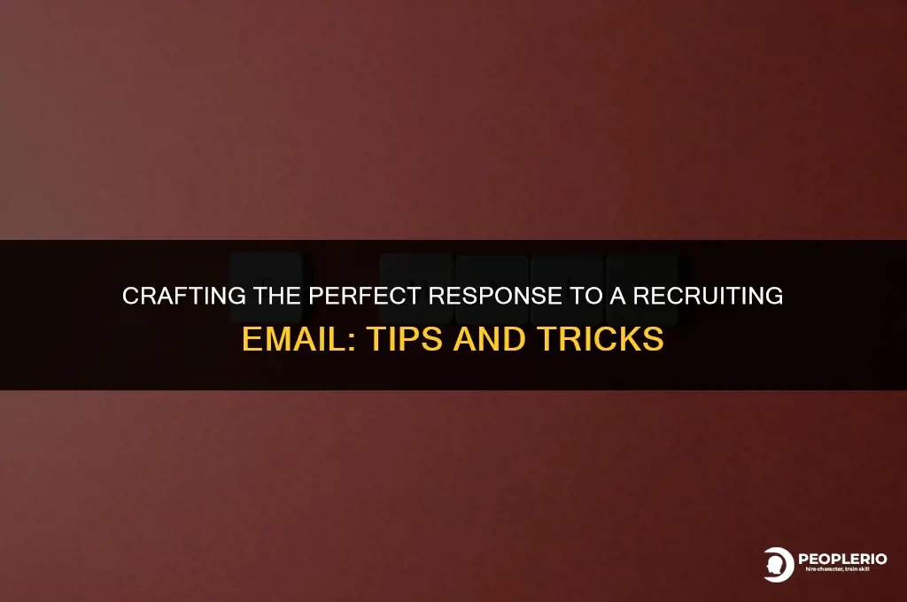 how to respond to a recruiting email