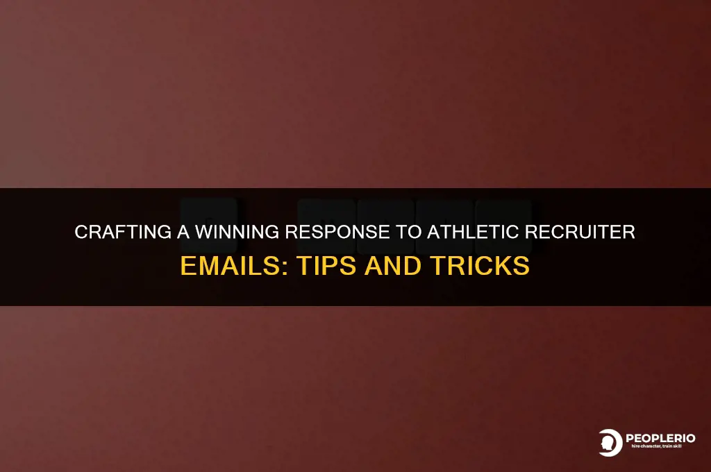 how to respond to athletic recruiter email