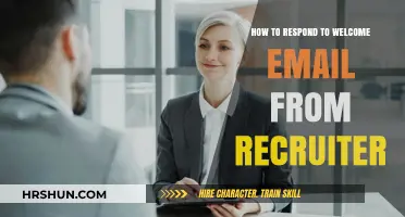 Crafting the Perfect Response to a Recruiter's Welcome Email