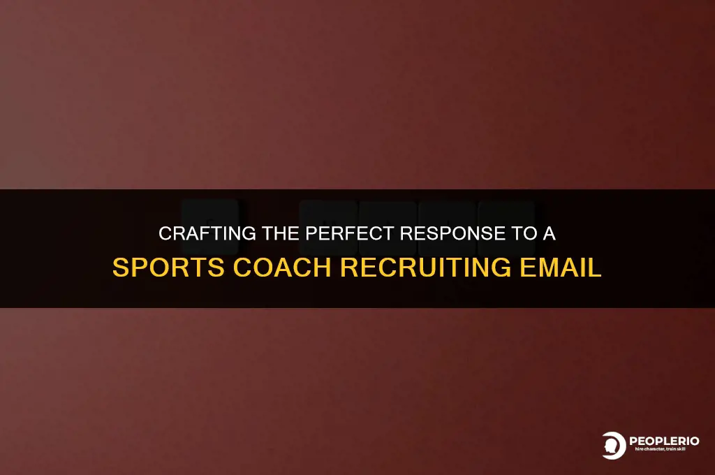 how to response to sport coach recruiting email