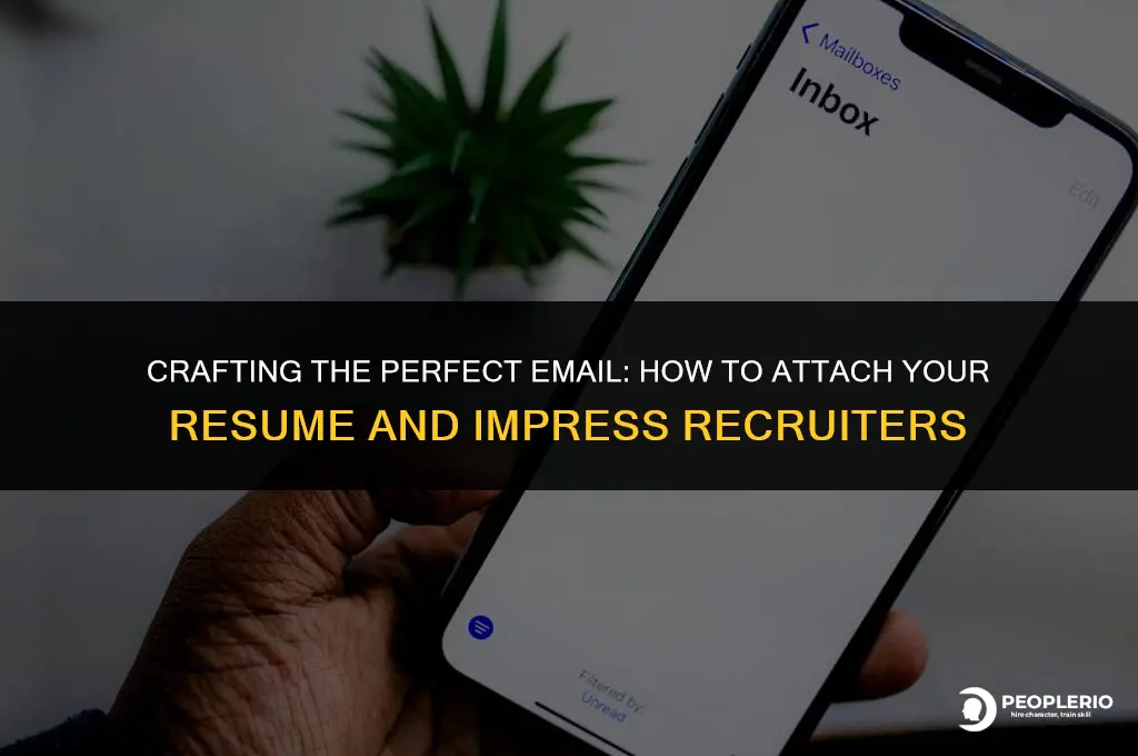 how to send email attach resume to recruiter