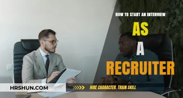 Mastering the Art of Opening Lines: A Recruiter's Guide to Effective Interviews