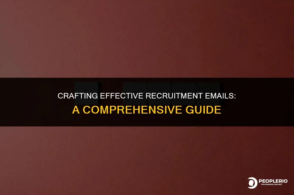 how to structure recruitment email