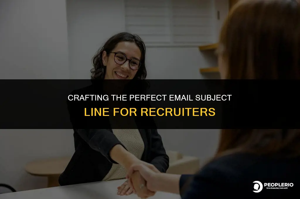 how to subject an email to a recruiter