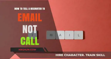 Prefer Email Over Calls? Here's How to Politely Let Recruiters Know
