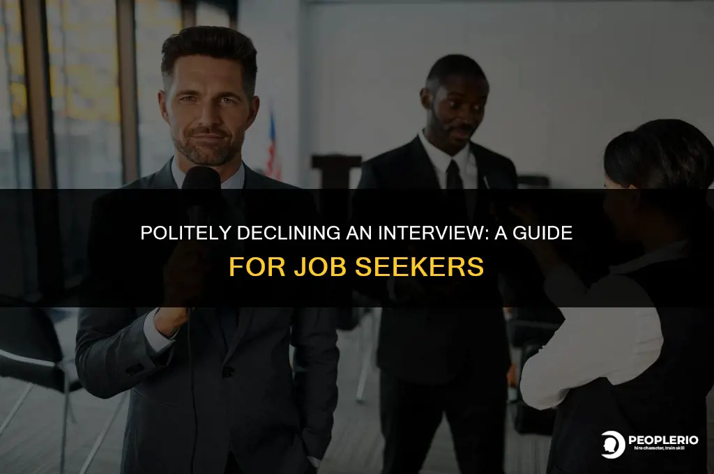how to tell recruiter you cannot attend interview