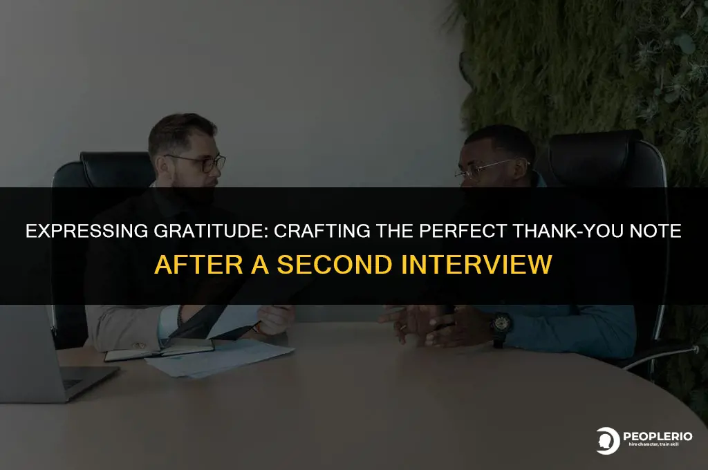 how to thank a recruiter for a second interview