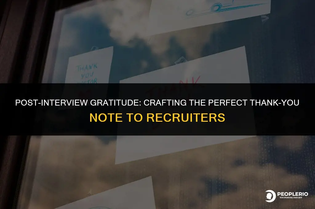how to thank a recruiter for phone interview no email