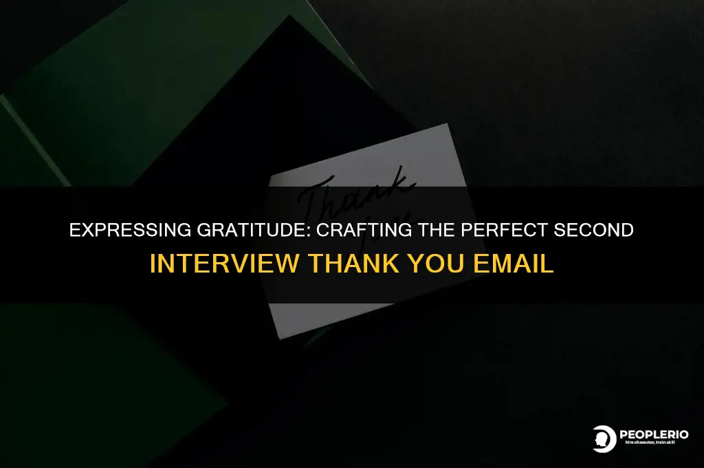 how to thank a recruiter for second interview email