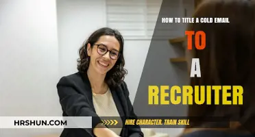 Crafting the Perfect Cold Email Title to Recruiters: Tips and Tricks