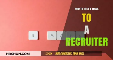 Crafting the Perfect Email Title to Captivate Recruiters