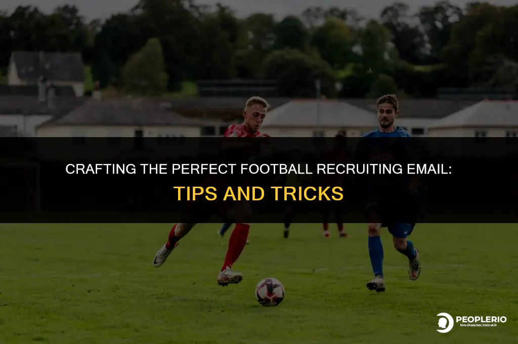 how to word a football recruiting email