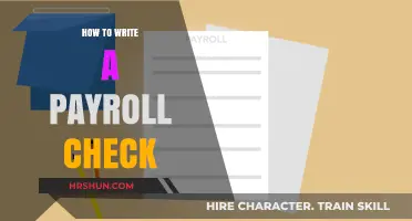 Mastering Payroll: A Step-by-Step Guide to Writing Checks