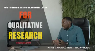 Crafting Effective Interview Recruitment Letters for Qualitative Research