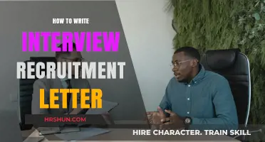 Crafting Effective Interview Recruitment Letters: A Comprehensive Guide