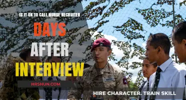 Post-Interview Etiquette: When to Follow Up with a Nurse Recruiter