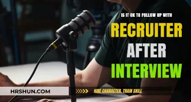 Post-Interview Follow-Up: When and How to Reach Out to Recruiters