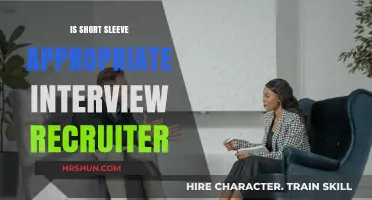 Decoding Dress Codes: Short Sleeves in Recruiter Interviews