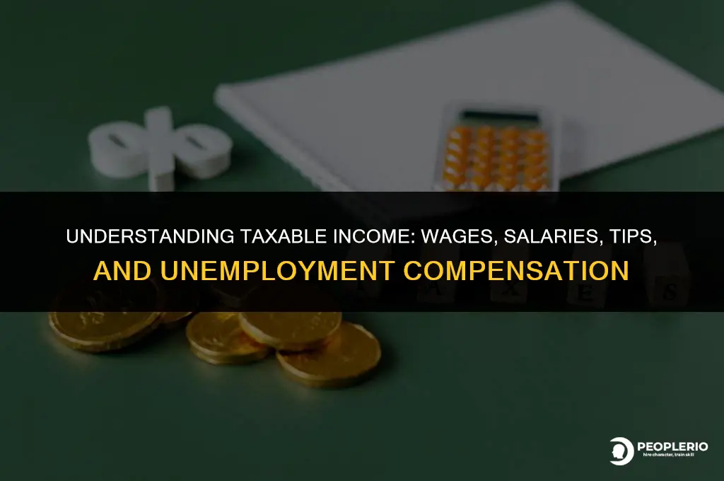 is wages salaries unemployment compensation and or tips taxable income