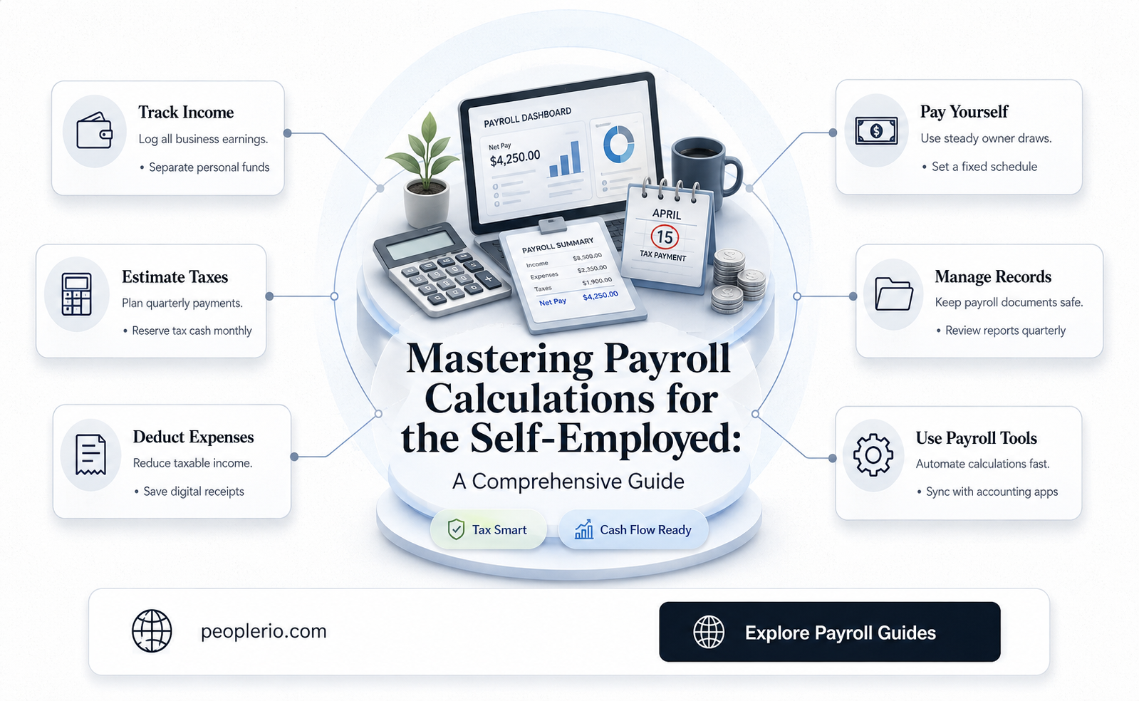 how to calculate payroll for self employed