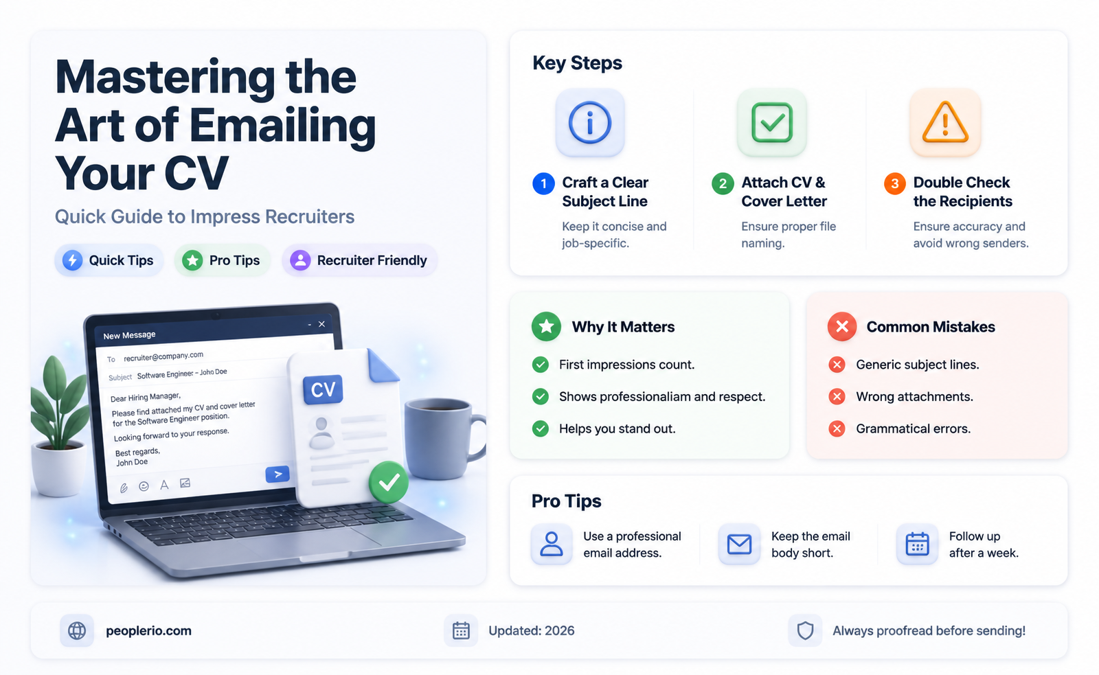 how to email a cv to a recruiter