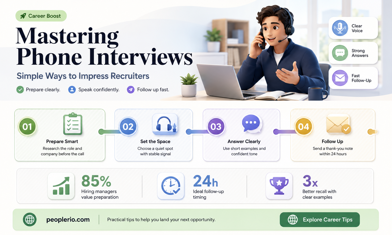 how to respond to a recruiter for a phone interview