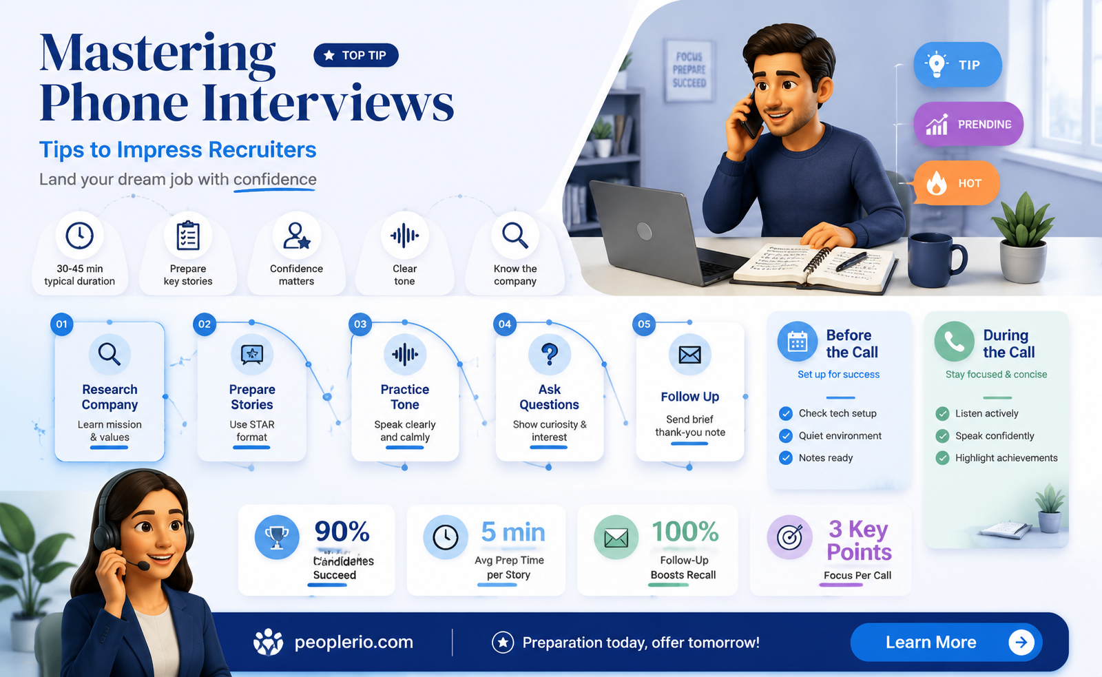 how to phone interview with recruiter