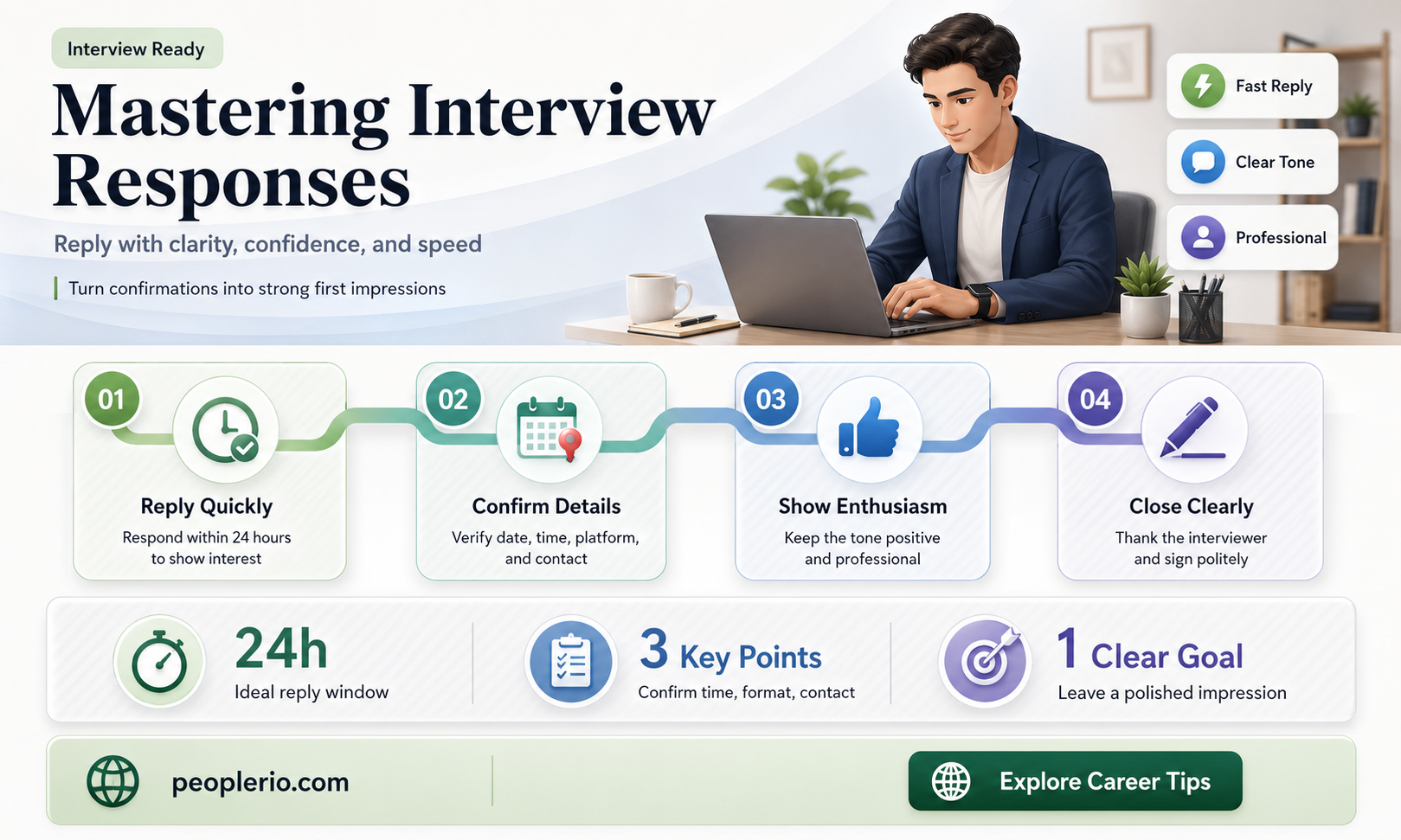 how to respond to a confirmed interview with a recruiter