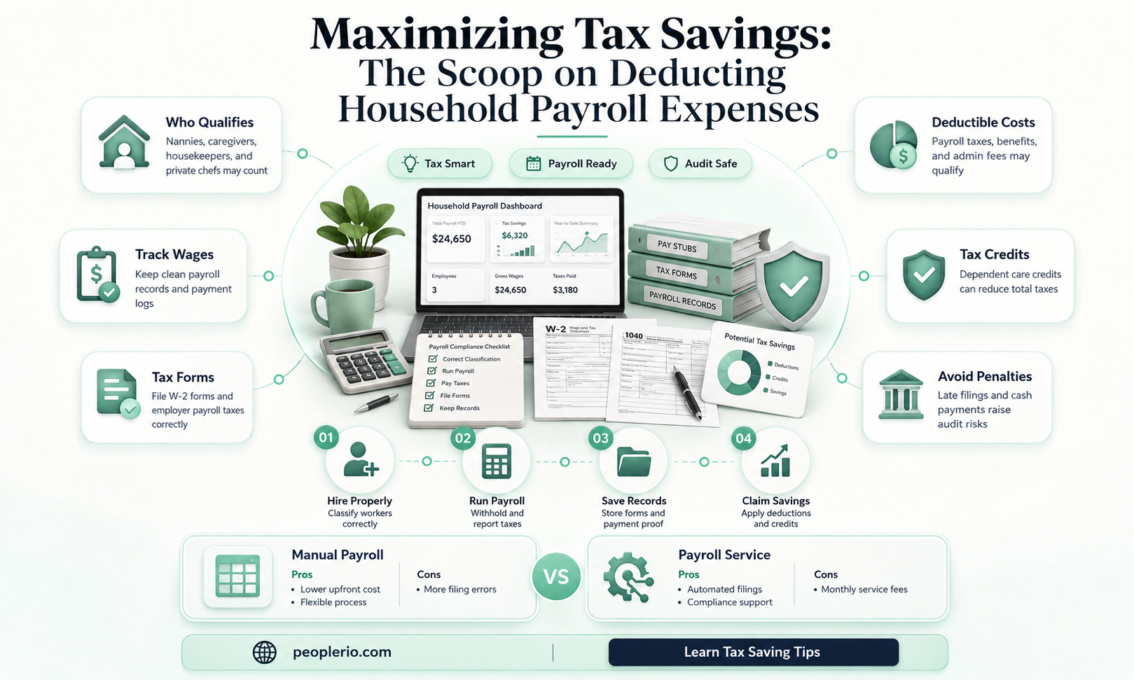 can i deduct household payroll expenses