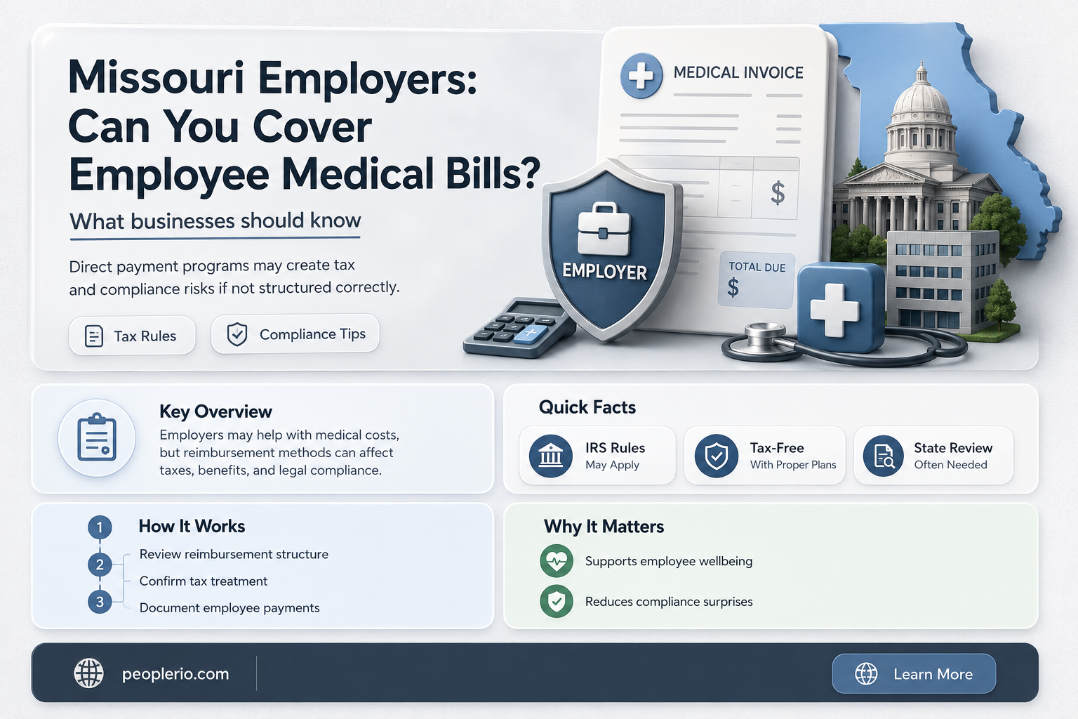 can employers pay for employee medical bills in missouri